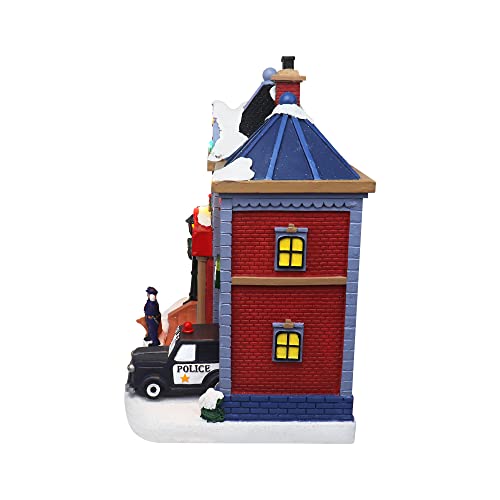 Lighted Musical Snow Village with Animated Kids Sledding A3584