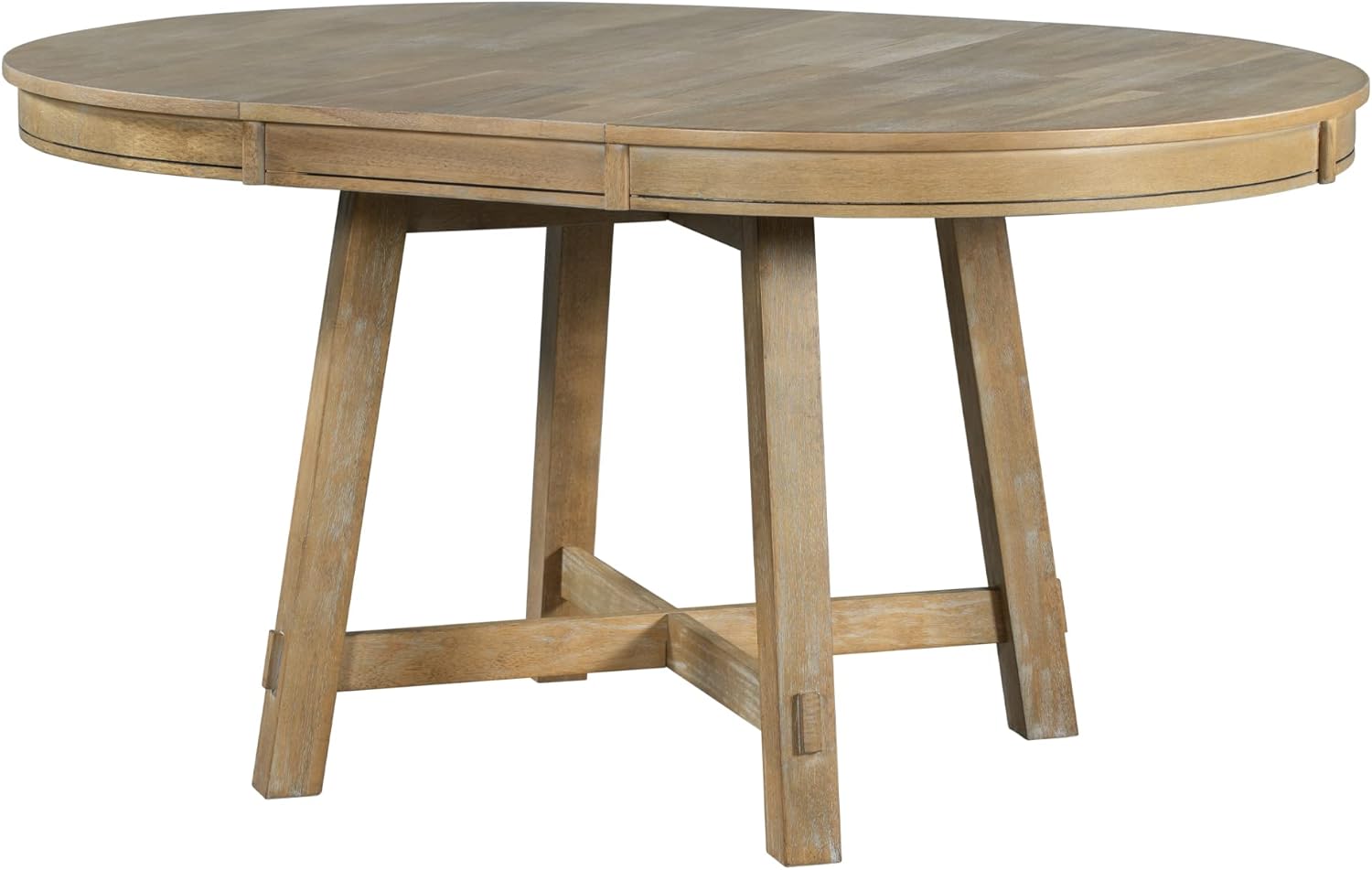 Farmhouse Round Extendable Dining Table with 16" Leaf Y644
