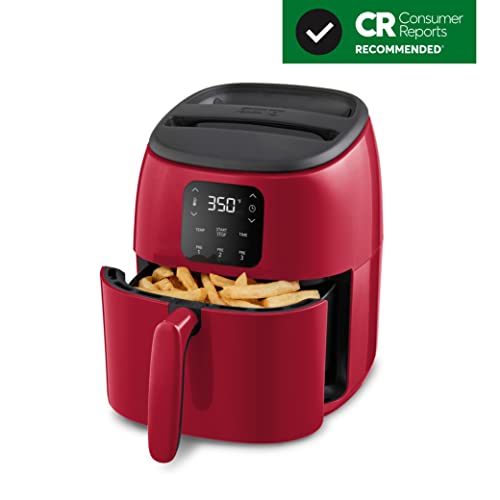 Electric Air Fryer Oven, 2.6 Qt., Grey, Compact Digital, Auto Shut Off S650981
