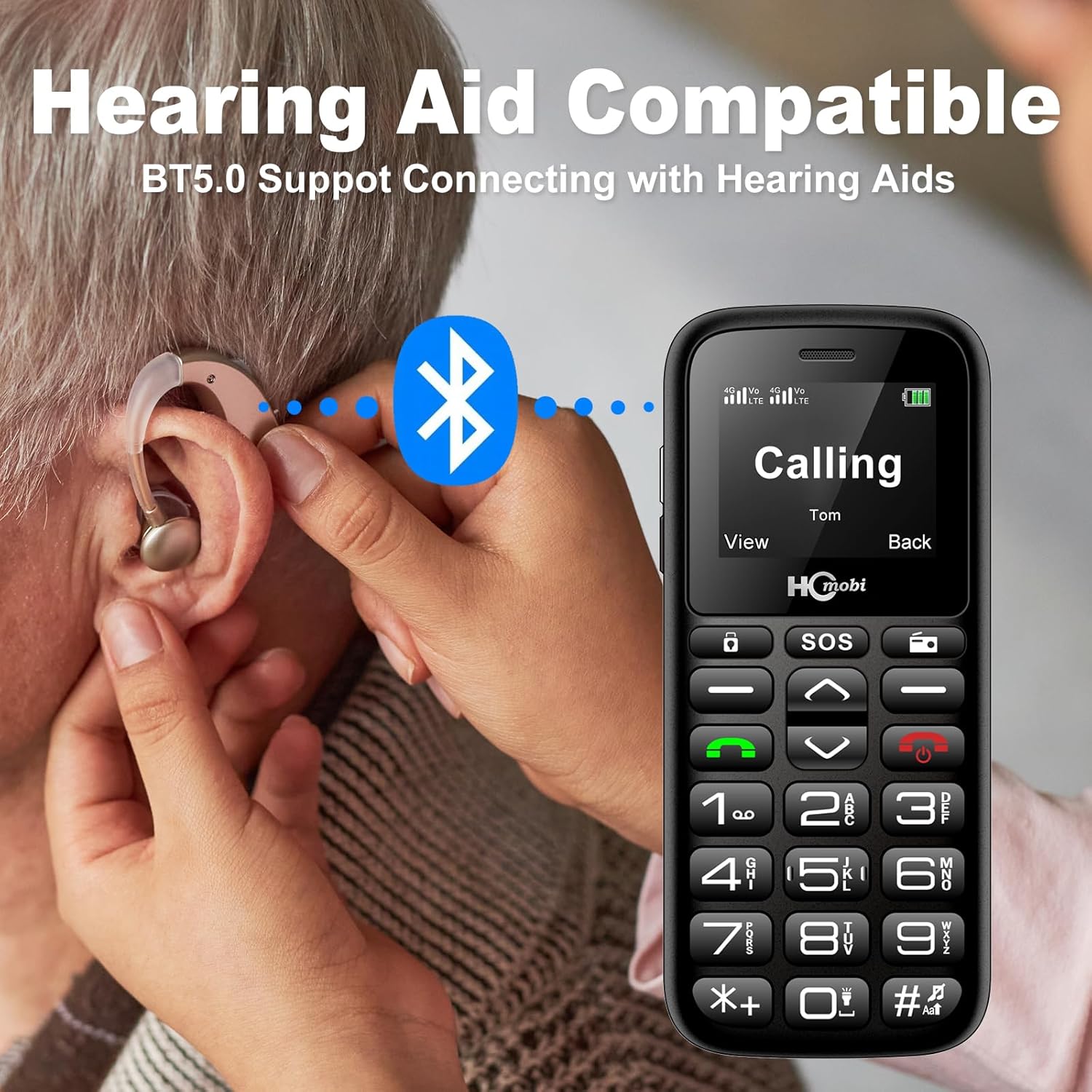 Unlocked Cell Phones for Seniors with Big Buttons and SOS U758625