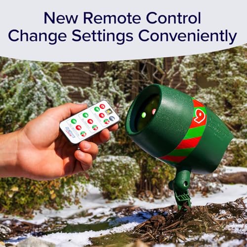 Outdoor Laser Light Show with Remote, 9 Patterns, 3 Colors L9858