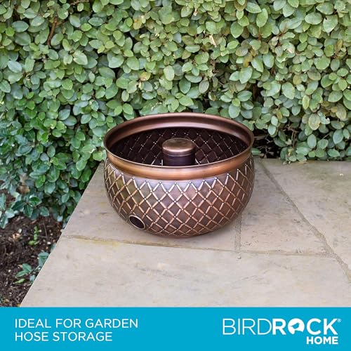 Metal Pot Water Hose Holder for Garden Patio Storage F516