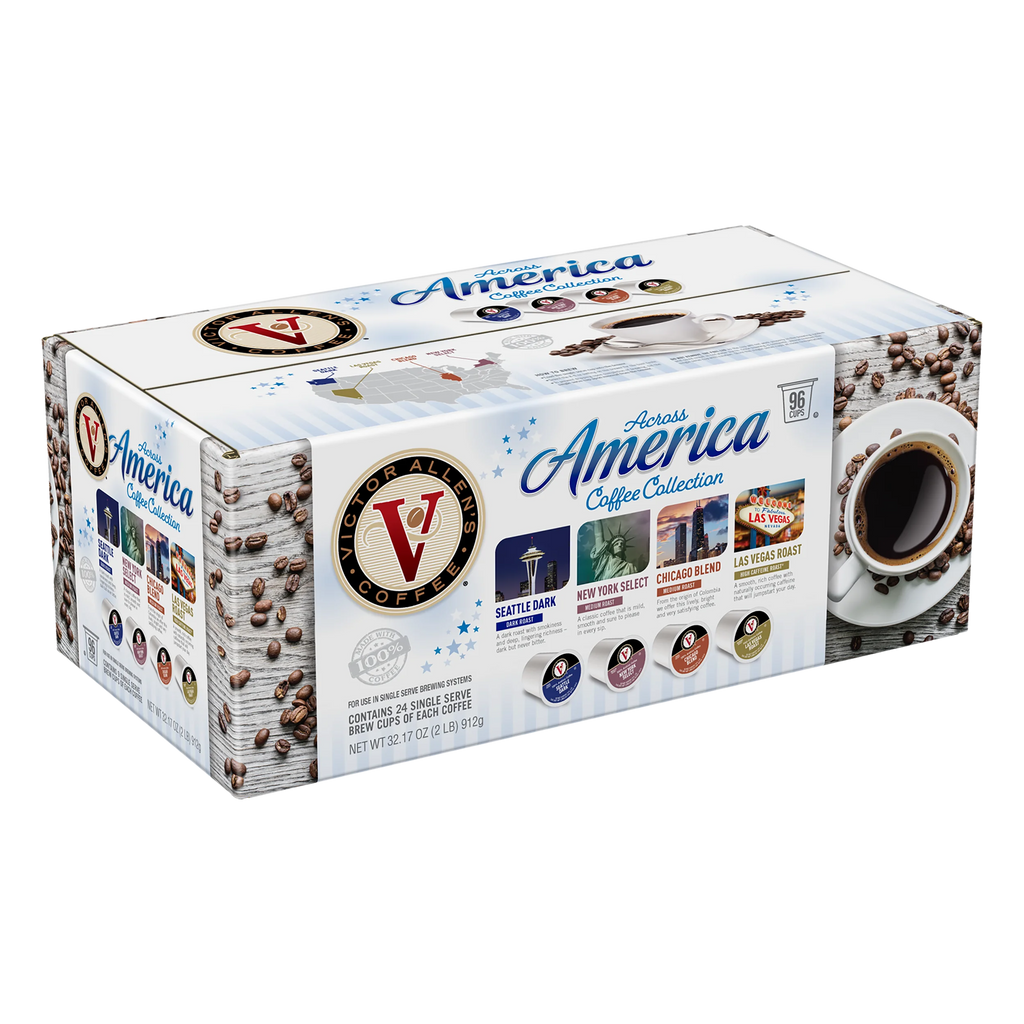 Victor Allen's Coffee Across America Variety Pack, 96 Count, Single Serve Coffee Pods for Keurig K-Cup Brewers