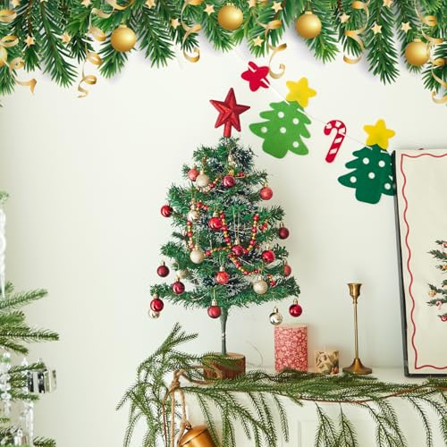 Tabletop Christmas Tree with Lights, 2FT Remote Control X35712