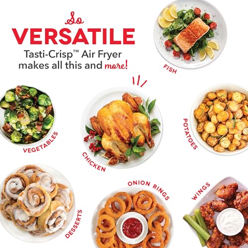 Electric Air Fryer Oven, 2.6 Qt., Grey, Compact, Auto Shut Off, 1000-Watt O64979