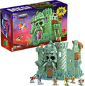 Mega Masters of The Universe Building Set, Castle Grayskull with 3508 Pieces, 6 Poseable Micro Action Figures, 13+ Inches Tall, for Adult Collectors