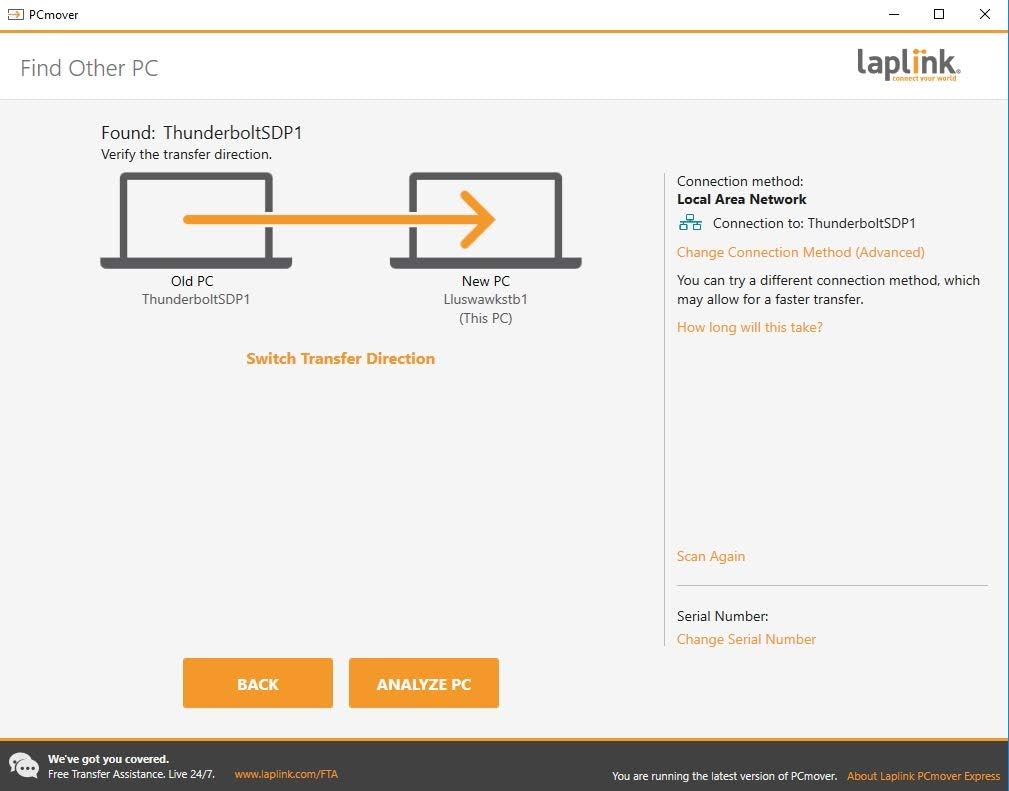 PCmover Express - Move Files and Settings to New PC W169464