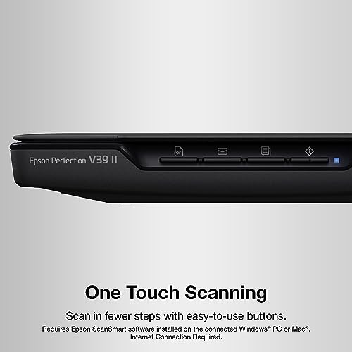 Color Photo and Document Flatbed Scanner, 4800 dpi, Black U567264