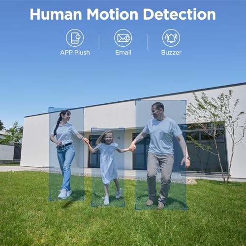 Wireless Security Camera System, 10CH NVR with 4 Cameras, 1TB HDD, Night Vision, Motion Detection A36546