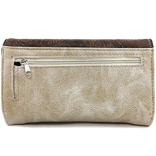 Cross Angel Wings Concealed Carry Handbag Purse Crossbody Messenger Bag and Wallet E881