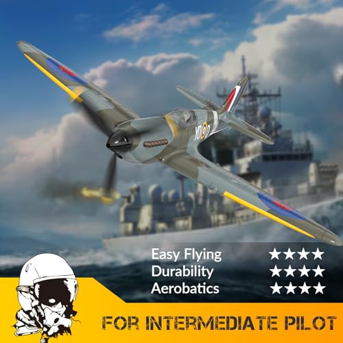 RC Plane 3 Channel Remote Control Airplane Fighter Toy, 2.4GHz 6-axis Gyro, Easy to Fly for Adults Kids Beginners B2466