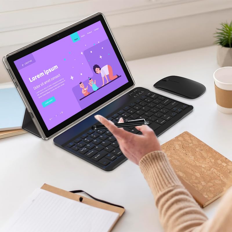 10 Inch Tablet with Keyboard and Stylus X77586