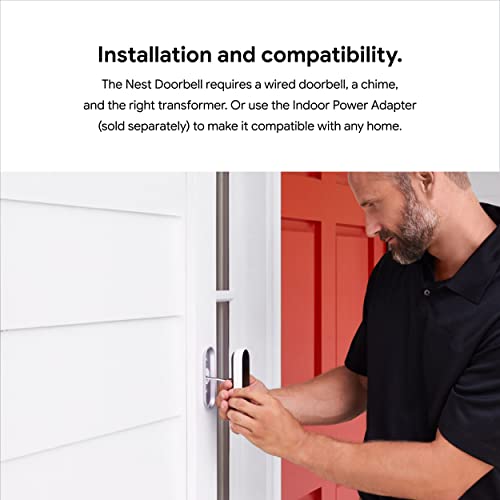 Video Doorbell with 24/7 Streaming, HDR Video, Night Vision, and Person Alerts E394790