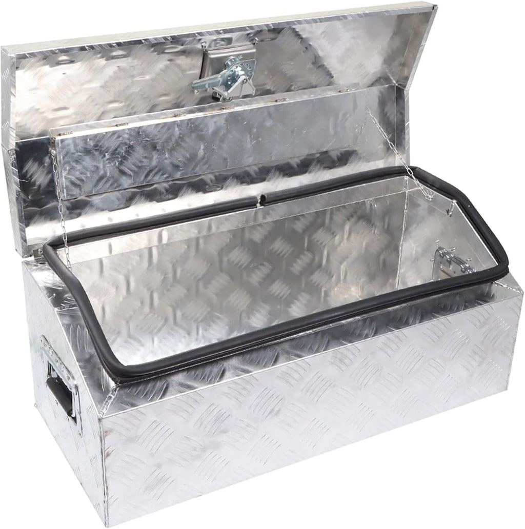 Aluminum Trailer Tool Box for Pickup Truck Bed Storage L86953
