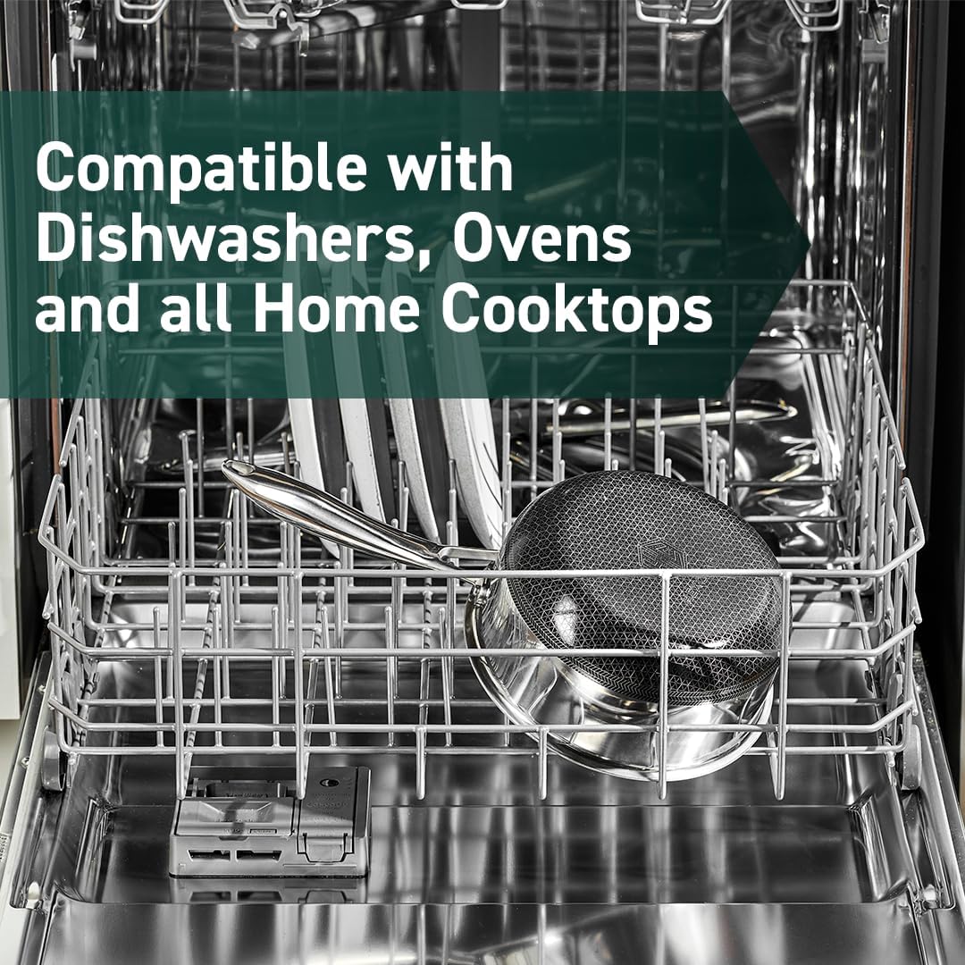 12 Piece Hybrid Stainless Steel Cookware Set with Lids, Stay Cool Handles T181235