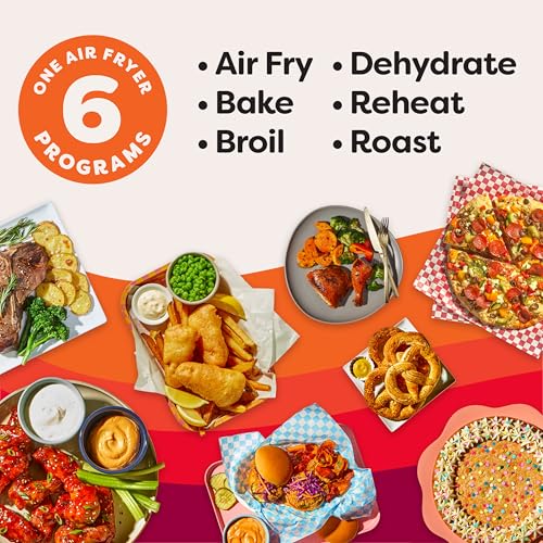 Air Fryer 4QT with 6-in-1 Functions Q74716