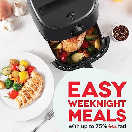 Electric Air Fryer Oven, 2.6 Qt., Grey, Compact, Auto Shut Off, 1000-Watt O64979