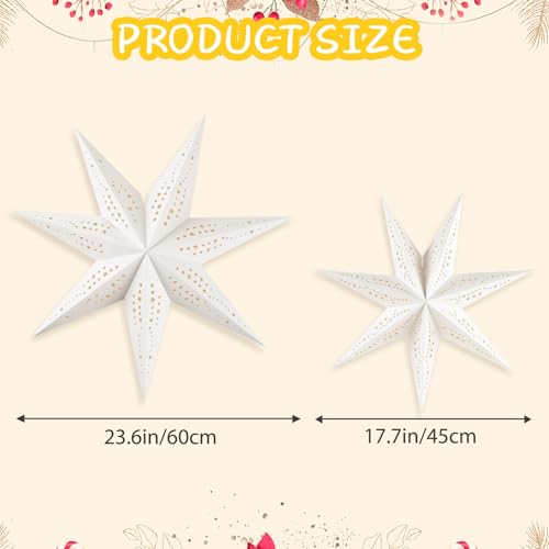 Christmas Paper Snowflake Lanterns with LED Lights for Holiday Party Decor A55544