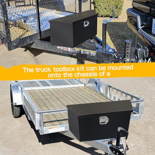 36" x 12" x 11.8" Steel Trailer Tongue Tool Box with Latch & Keys O357