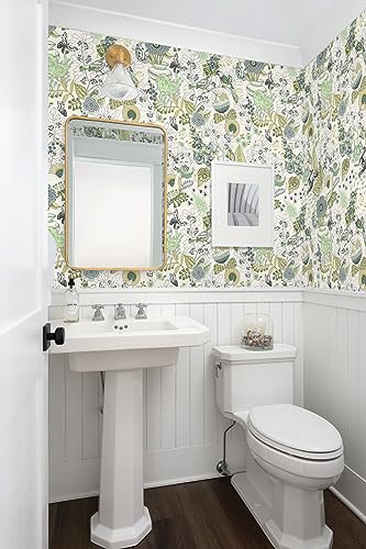 Floral Peel and Stick Wallpaper for Kitchen Shelves S417