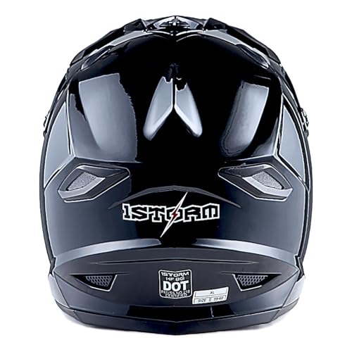 Adult Motocross Helmet Full Face Racing Style Matt Black D9788