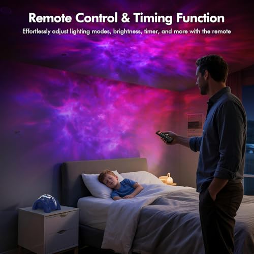 Galaxy Projector with Bluetooth Speaker and White Noise for Bedroom P99664