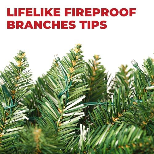 Pre-lit Christmas Garland with Lights for Indoor Outdoor Decor Y385715