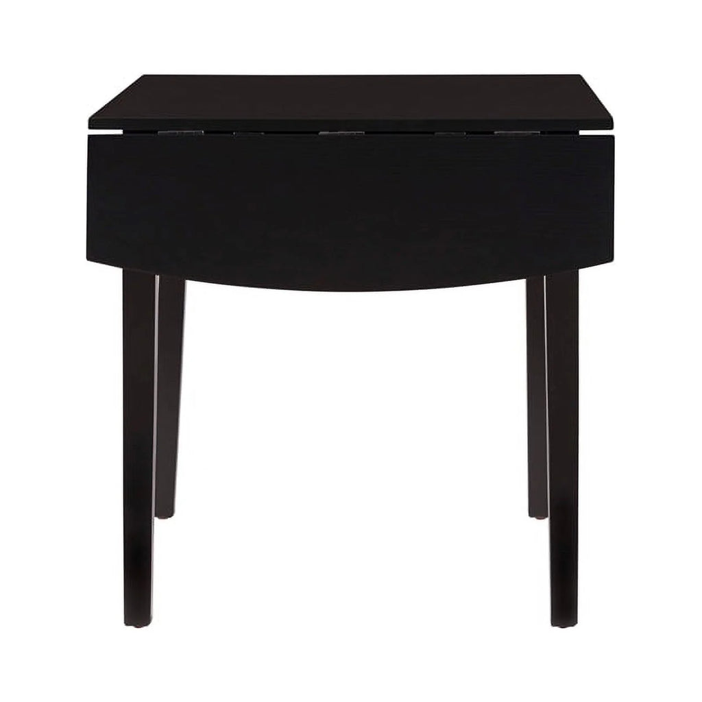 Square Wood Drop Leaf Table in Black P88507