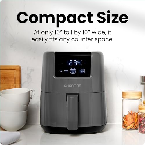 2 Qt Mini Air Fryer with Digital Timer and Nonstick Basket K944