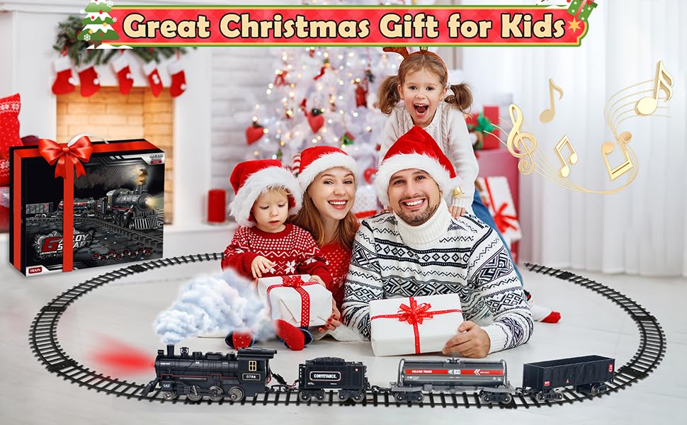 Remote Control Train Set with Lights and Sounds for Kids U122