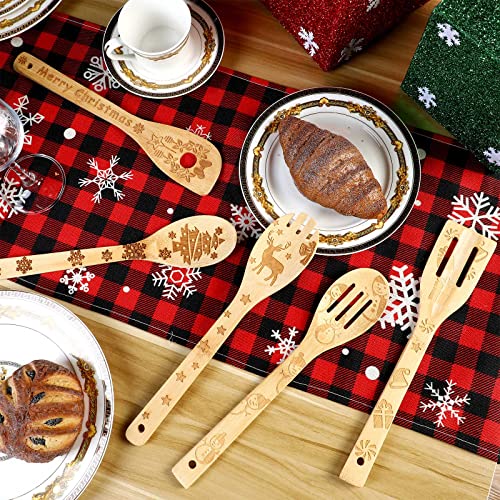 Christmas Wooden Spatula and Spoon Kitchen Utensil Set R14732