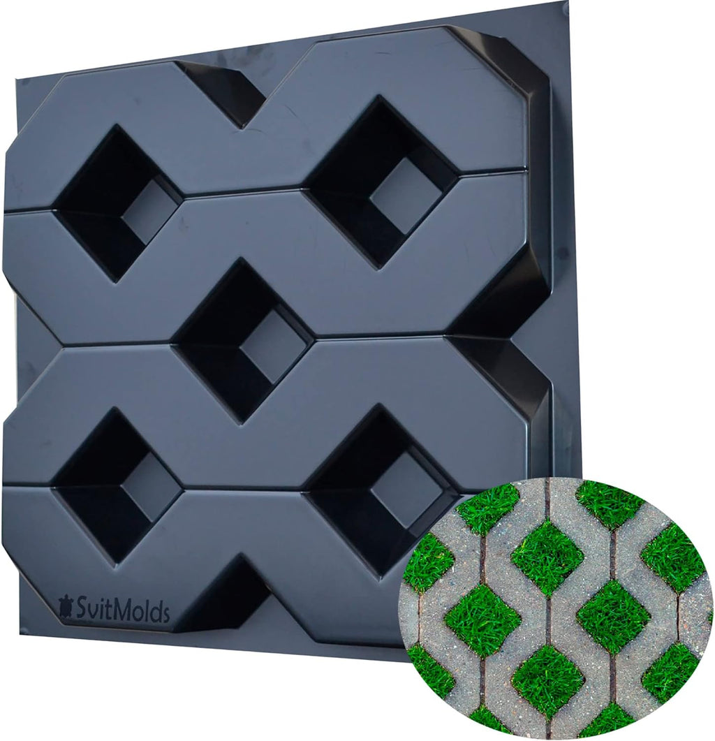 Concrete Molds DIY Grass Concrete Paving Block Concrete Pavers & Paving Stones S62