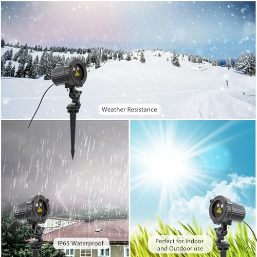 Christmas Laser Projector Lights Outdoor, Red and Green Stars, IP65 Waterproof V836077