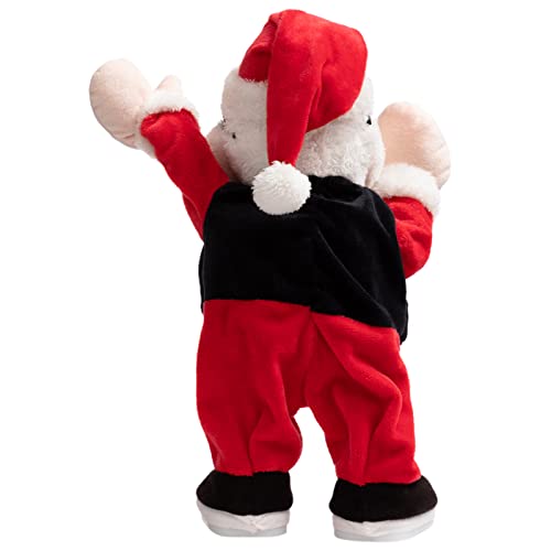 Animated Christmas Snowman Plush with LED Lights, Musical Toy for Kids, 13 Inch J154