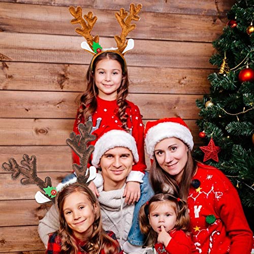Reindeer Antlers Headband with Bells, 2PCS I5737