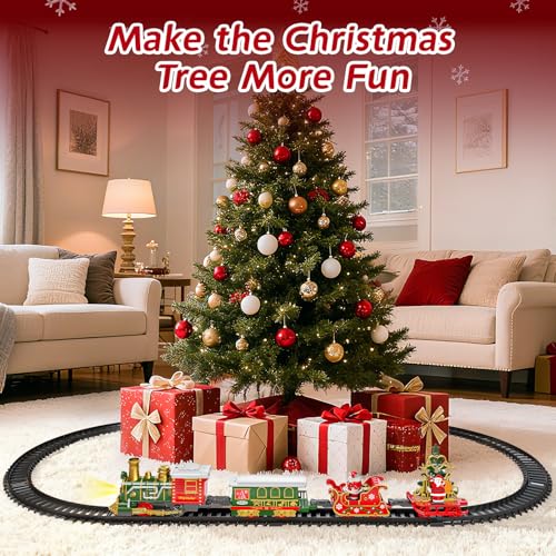 Electric Train Set for Kids with Smoke, Light and Sound, DIY Tracks L560