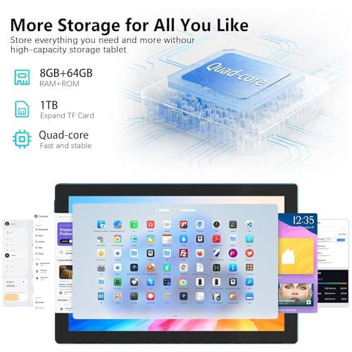 10 Inch Tablet with Keyboard and Stylus X77586