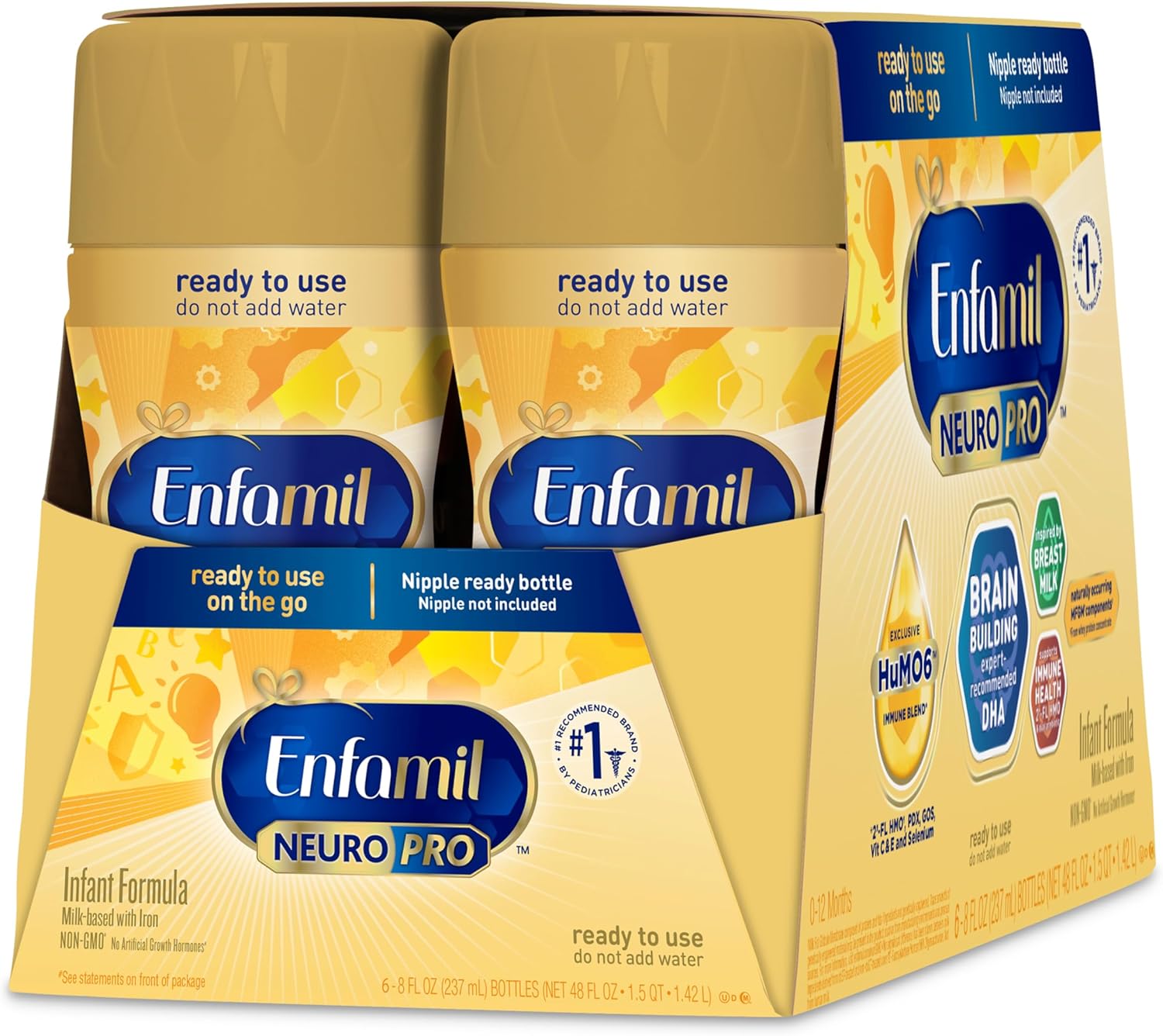 Baby Formula with Prebiotics, DHA, Non-GMO, Refill Box S161