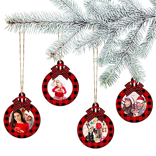 24 Pcs Christmas Photo Ornament Frames for Baby First Christmas Tree Keepsake K3591