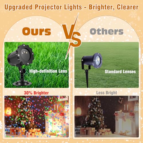 Christmas Laser Lights Projector with Star Show for Indoor Outdoor Decor E487