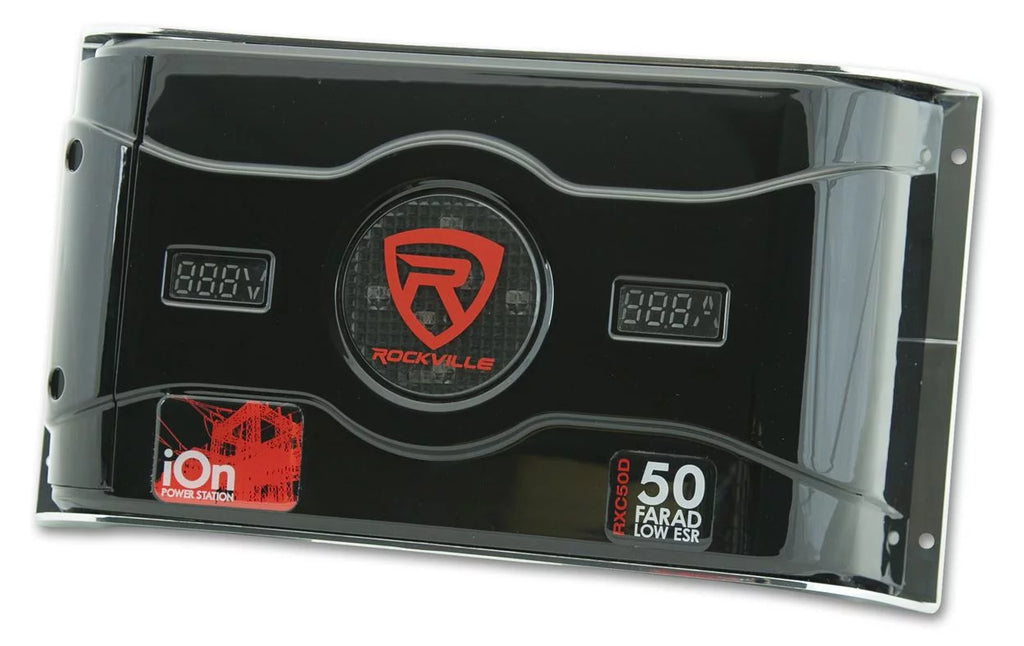 50 Farad 24V Car Audio Capacitor with Voltage and Amperage Meter S338