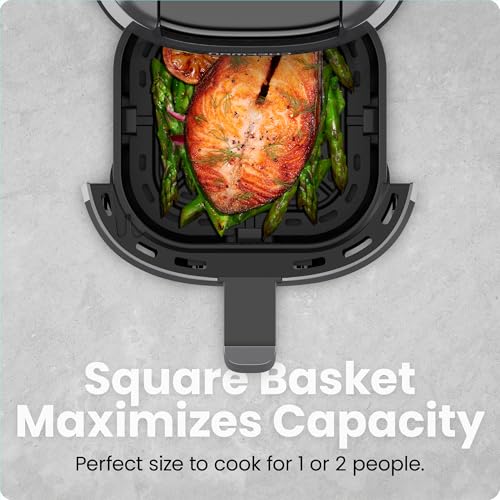 2 Qt Mini Air Fryer with Digital Timer and Nonstick Basket K944