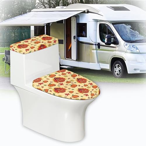 Christmas Toilet Lid and Tank Cover Set for Bathroom Decor K51670