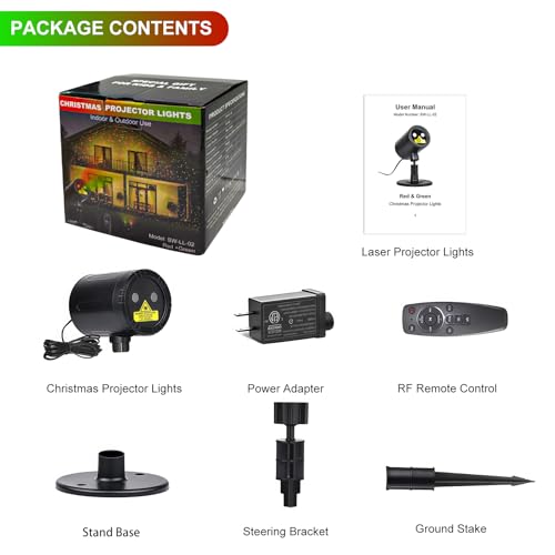 Christmas Laser Projector Lights Outdoor Indoor with Remote Control, Waterproof Z3790