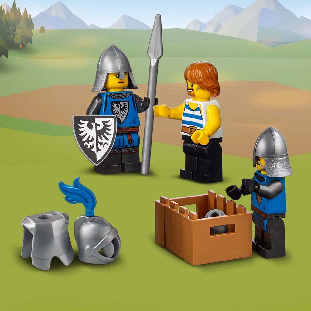 Medieval Castle Toy, 3 in 1 Transforms to Tower and Marketplace U7142