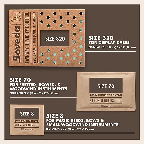 Large Starter Kit with 49% RH Two-Way Humidity Control for Guitars and Wooden Instruments D94294