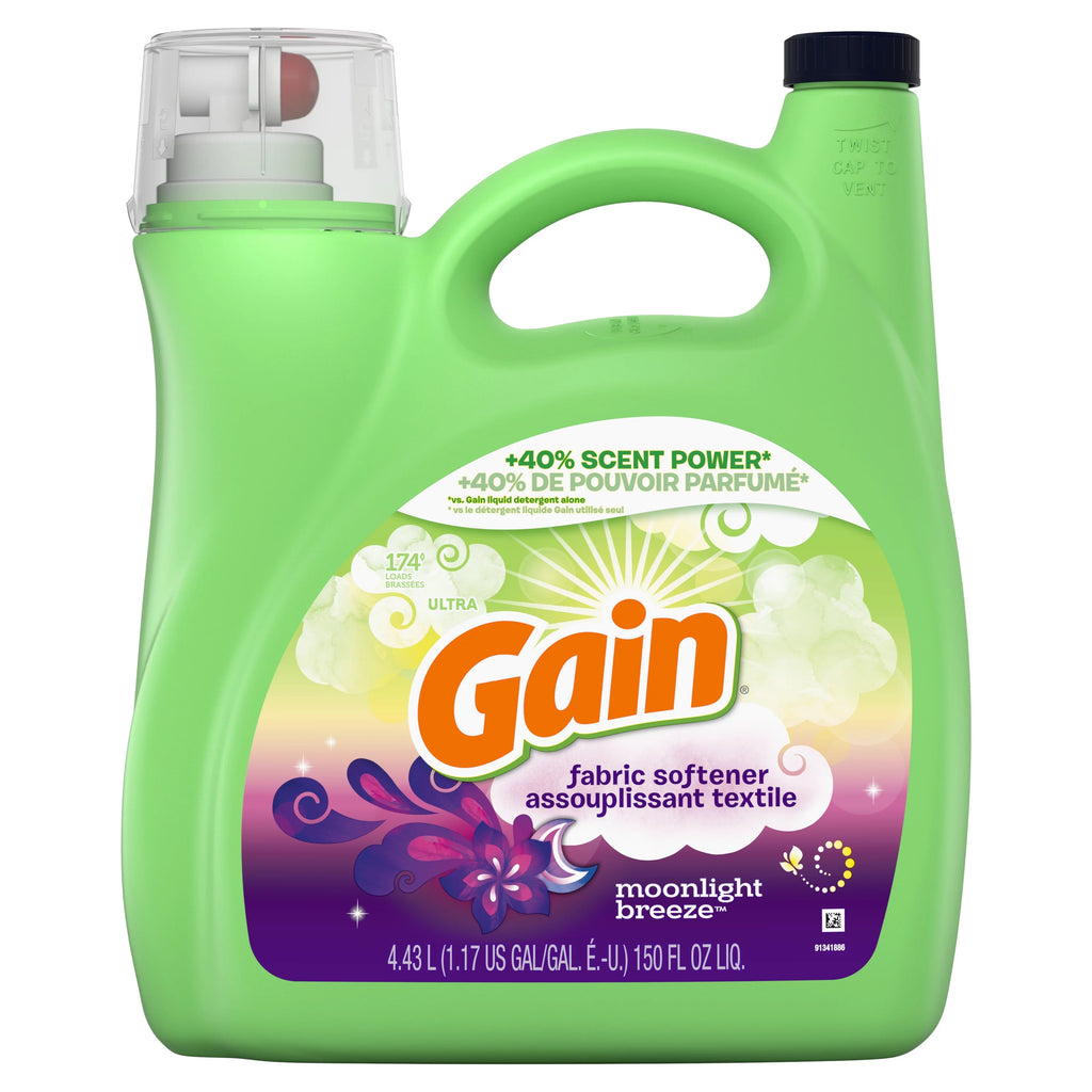 Liquid Fabric Softener, Moonlight Breeze, 150 Fluid Ounce M29246