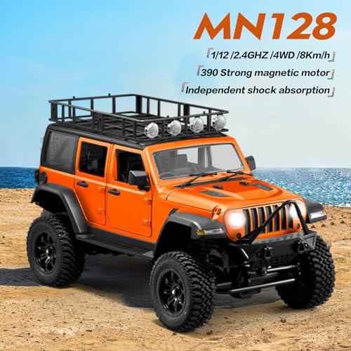 1/12 RC Crawler 4WD Off Road Truck with 3 Batteries Orange U24753