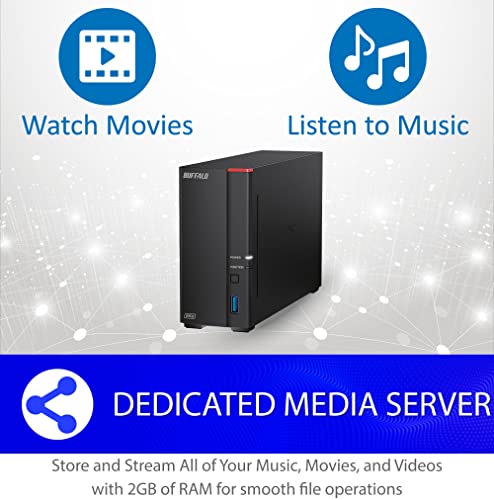 4TB 1-Bay NAS Network Attached Storage with HDD Included A8862
