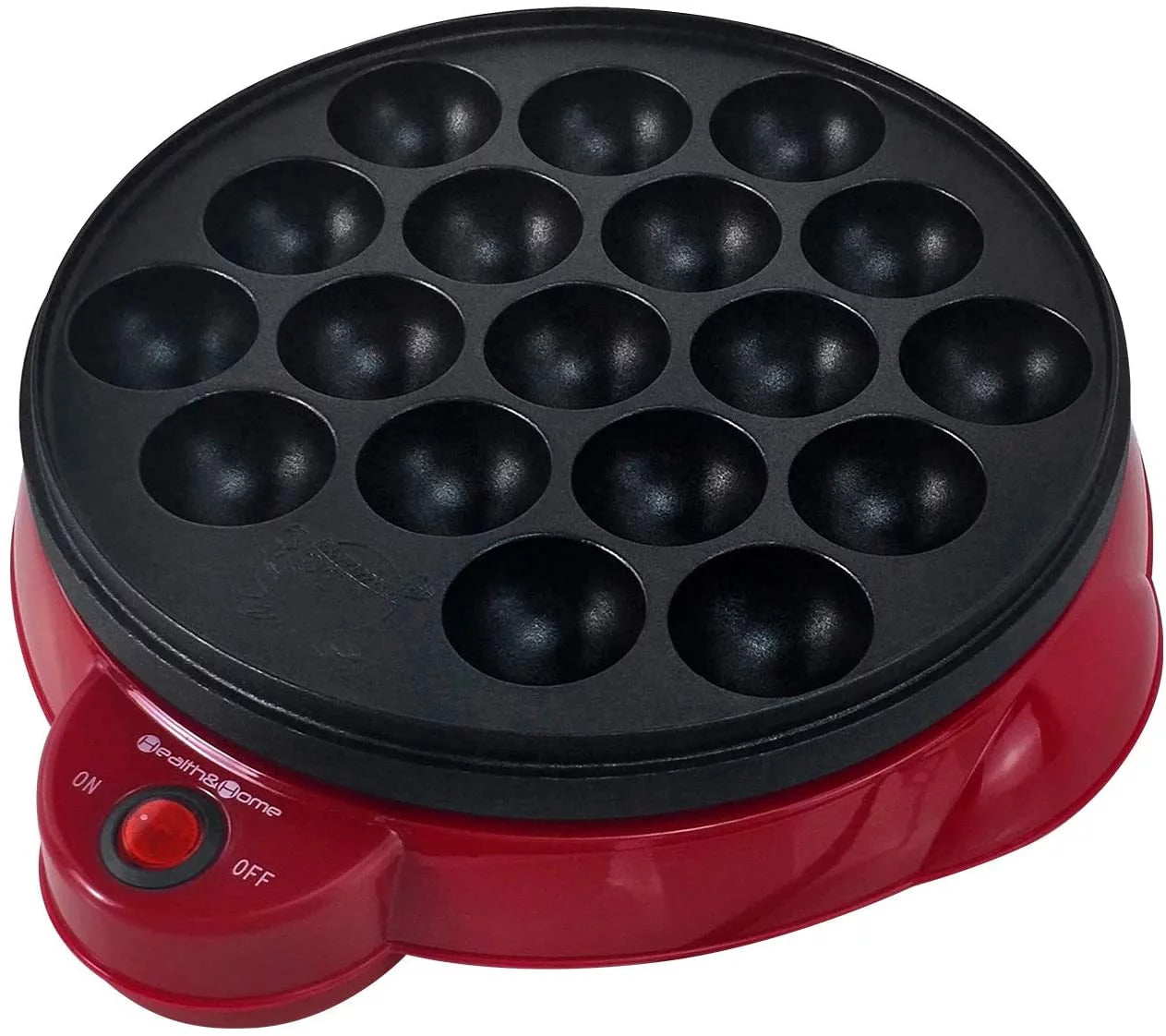 Electric Takoyaki Maker with Non-Stick Plate, Portable and Easy Clean V720032